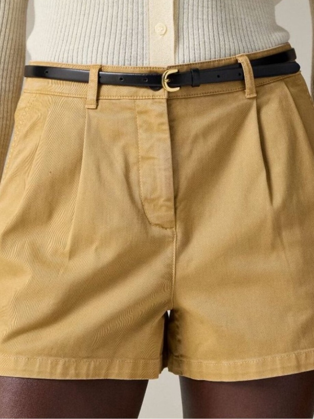J.Crew 3” Pleated Heritage Chino Shorts Size 4 Honey Brown NWT